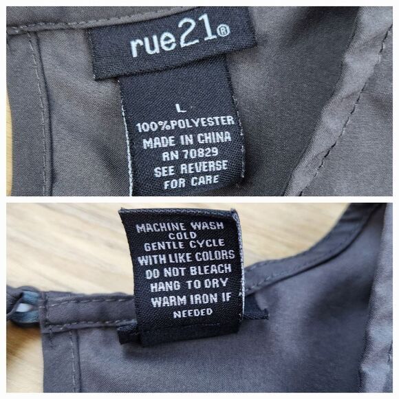 🔹️Rue21 Gray w/Coral Embroidered Aztec Print Sleeveless Dress Large - Picture 12 of 12